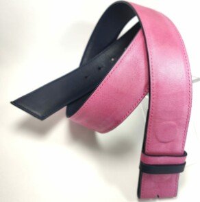 Ceinture reversible femme Rose  / Marine